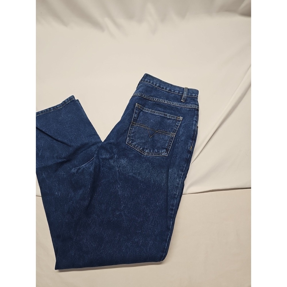 Carolina Blues Women Blue Vintage Tapered Denim Jeans High Rise Cotton Size 18wt - Picture 3 of 15